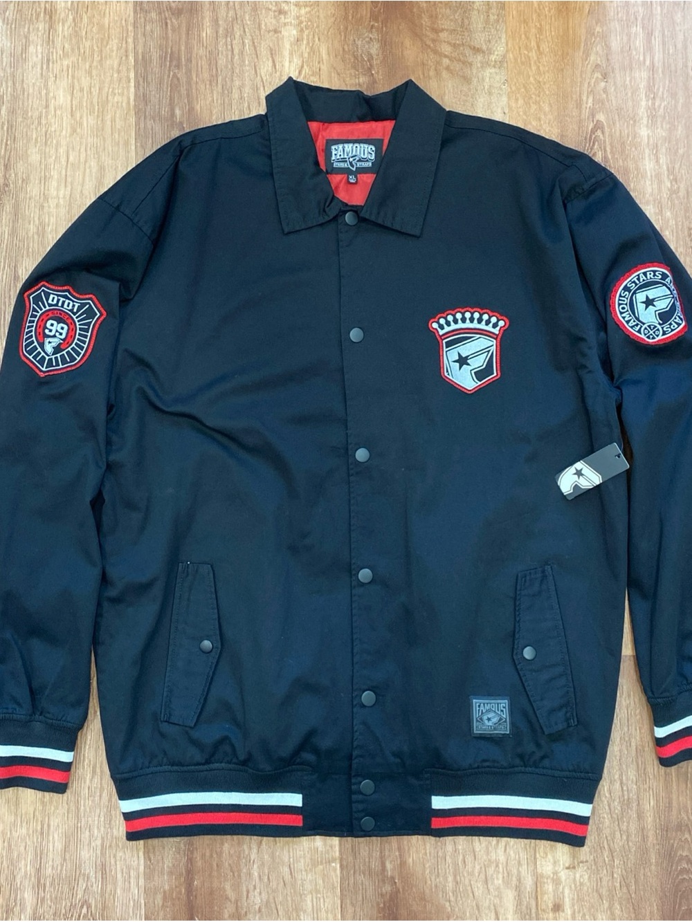 Famous Stars & Straps Mens XL Family Forever Patch Jacket Limited Edition